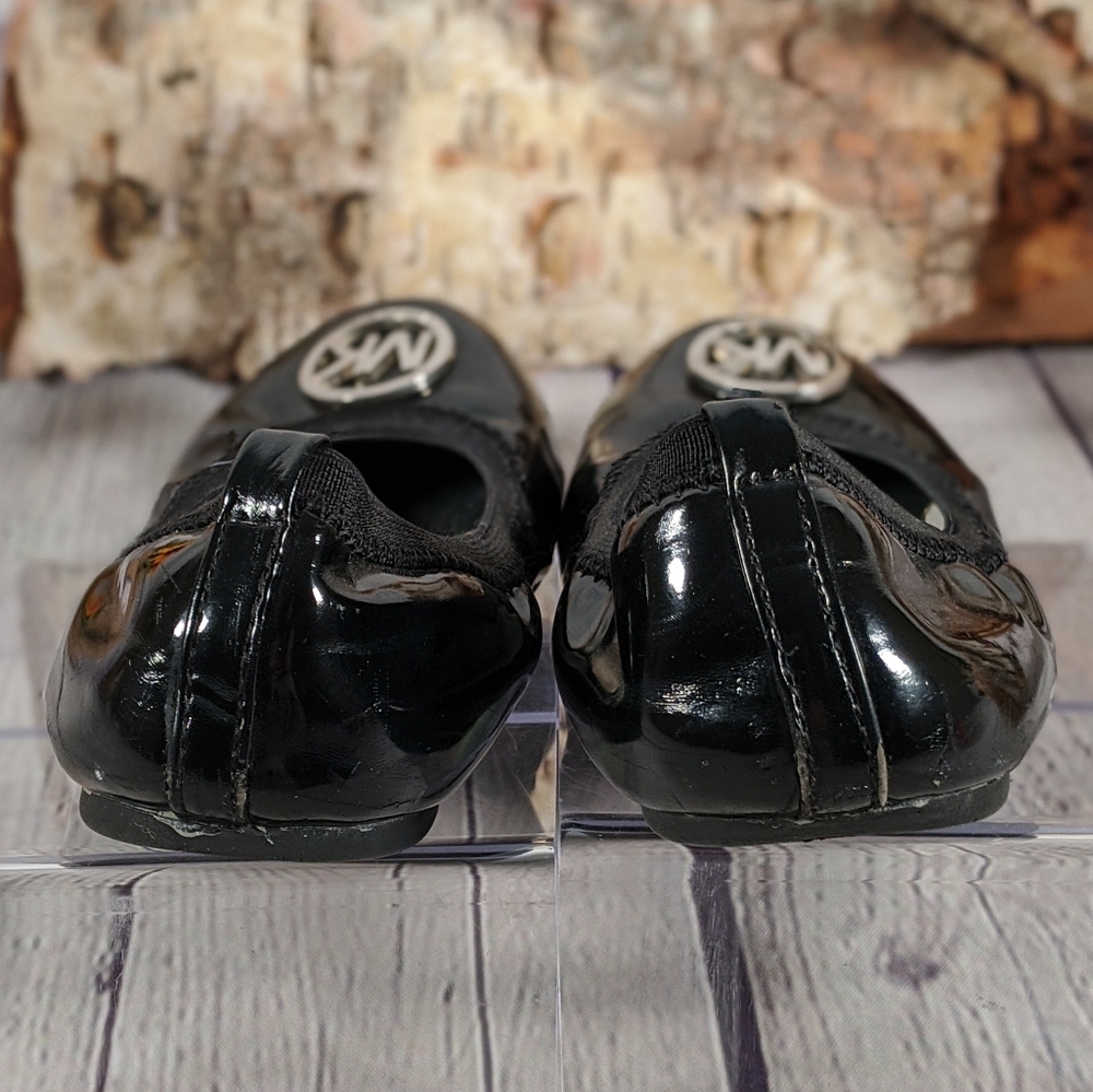Michael Kors Francesca 3 Black Ballet Flats - Picture 4 of 6